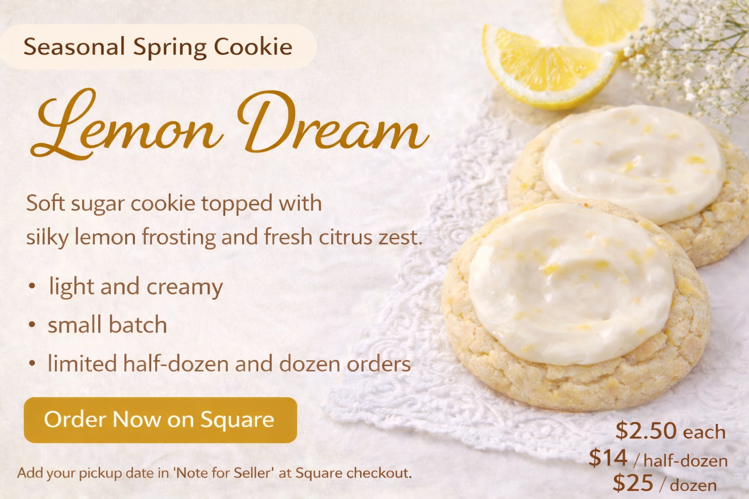 Spring Featured Cookie — Order on Square